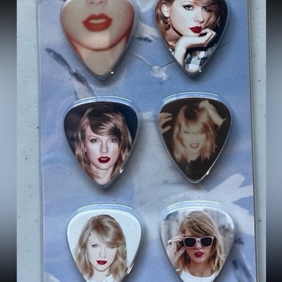 1989 Guitar Picks Pick Set Six Original Era Taylor Swift Official Merch - Picture 2 of 2